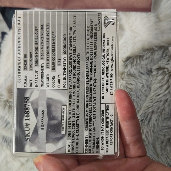 Helzberg Diamonds Silver Engagement Ring with Three Round Diamonds - Picture 8 of 9